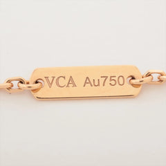 Van Cleef & Arpels Alhambra Pink Rhodonite Diamond Necklace Holiday Pendant 2021