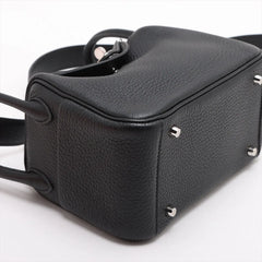 Hermes Mini Lindy Clemence Noir Black - W stamp