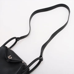 Hermes Mini Lindy Clemence Noir Black - W stamp