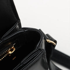 Celine Triomphe Teen Bag Calfskin Black