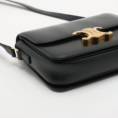 Celine Triomphe Teen Bag Calfskin Black