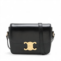 Celine Triomphe Teen Bag Calfskin Black