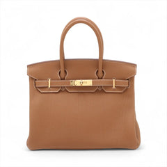Hermes Birkin 30 Gold GHW W Stamp
