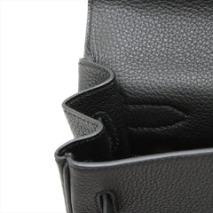 Hermes Kelly 28 Noir Togo GHW C Stamp Black