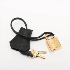 Hermes Kelly 28 Noir Togo GHW C Stamp Black