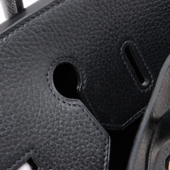 Hermes Birkin 35 GHW Noir Black Square B Stamp