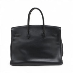 Hermes Birkin 35 GHW Noir Black Square B Stamp