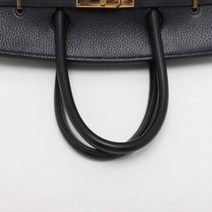 Hermes Birkin 35 GHW Noir Black Square B Stamp
