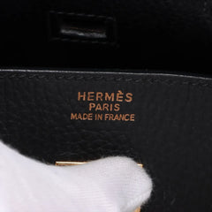 Hermes Birkin 35 GHW Noir Black Square B Stamp