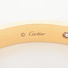Cartier 4 Diamond Classic Model Love Bracelet Size 16