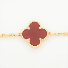 Van Cleef & Arpels Vintage Alhambra 5 Motifs Carnelian Bracelet