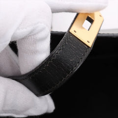 Hermes Kelly 35 Box Calf Noir - Stamp V Circle 1992