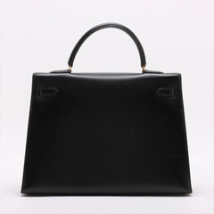 Hermes Kelly 35 Box Calf Noir - Stamp V Circle 1992