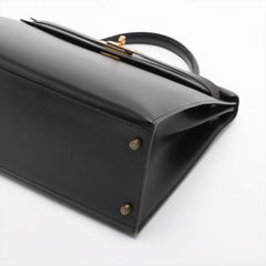 Hermes Kelly 35 Box Calf Noir - Stamp V Circle 1992