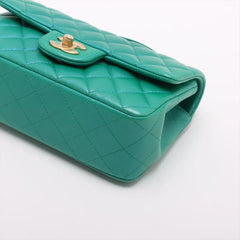 Chanel Mini Rectangular Top Handle Iridescent Green