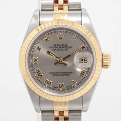 Rolex 26mm Lady Datejust Two tone Silver/Grey Face Roman Numerals