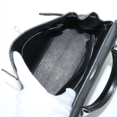 Hermes Kelly 25 Noir Everglain PHW - Stamp J Square