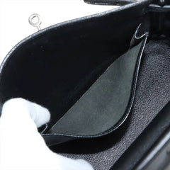 Hermes Kelly 25 Noir Everglain PHW - Stamp J Square
