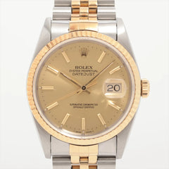Rolex 36mm two tone datejust watch
