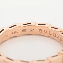 Bvlgari Serpenti The Viper Band Ring Rose Gold size 57