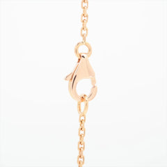 Van Cleef & Arpels Vintage Alhambra Holiday Pink Porcelain diamond Necklace