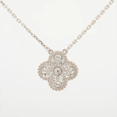 Van Cleef & Arpels Vintage Alhambra Diamond Necklace White Gold