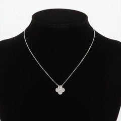 Van Cleef & Arpels Vintage Alhambra Diamond Necklace White Gold