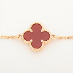 Van Cleef & Arpels Sweet Alhambra Carnelian Bracelet