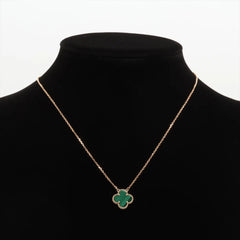 Van Cleef & Arpels Vintage Alhambra Malachite Necklace