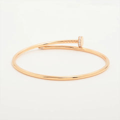 Cartier Juste Un Clou SM Pink Gold Size 19 with Diamond Bracelet