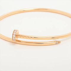Cartier Juste Un Clou SM Pink Gold Size 19 with Diamond Bracelet