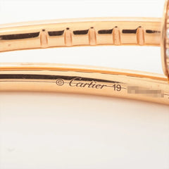 Cartier Juste Un Clou SM Pink Gold Size 19 with Diamond Bracelet