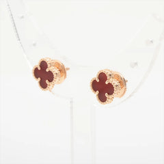 Van Cleef & Arpels Sweet Alhambra Carnelian Earrings