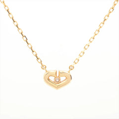 Cartier Heart 1 Diamond Pink Gold Necklace