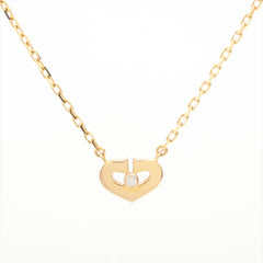 Cartier Heart 1 Diamond Pink Gold Necklace