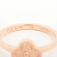 Van Cleef & Arpels Sweet Alhambra Ring Pink Gold Size 53
