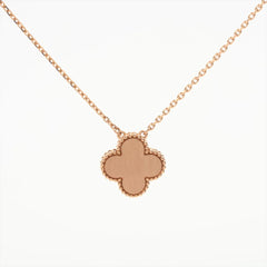 Van Cleef & Arpels Vintage Alhambra Limited Edition Holiday Pendant Mother of Pearl Diamond Necklace