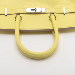 Hermes Birkin 30 Soufre PHW O Square Stamp