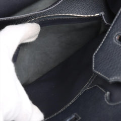 Hermes Birkin 35 Blue Indigo Square G Stamp