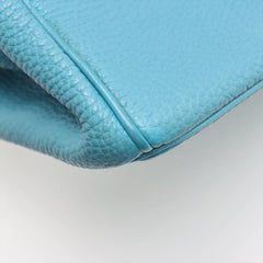 Hermes Birkin 35 Blue Jean PHW Square H Stamp