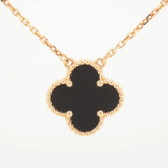 Van Cleef & Arpels Vintage Alhambra Onyx Necklace