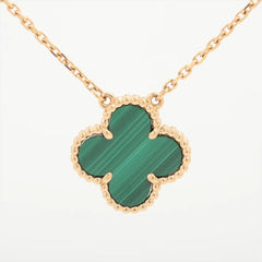 Van Cleef & Arpels Vintage Alhambra Malachite Necklace