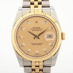 Rolex DateJust 36mm Two Toned Watch 116233