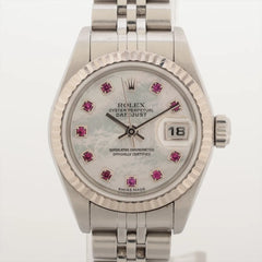 Rolex Lady Datejust 26mm Mother of Pearl Face with Ruby Dial 79174