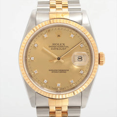 Rolex DateJust 36mm TwoToned Watch 16233G