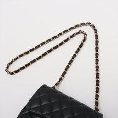 Chanel Mini Square Flap Lambskin Black Crossbody Bag - 27 series