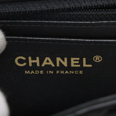 Chanel Mini Square Flap Lambskin Black Crossbody Bag - 27 series