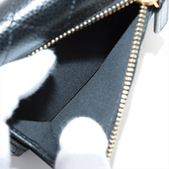 Chanel Tri Folded Caviar Black Wallet - Microchipped