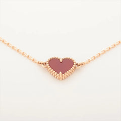 Van Cleef & Arpels Sweet Alhambra Hearts Carnelian Bracelet 2025