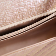 Chanel 17B Mini Rectangular Chevron Rose Gold